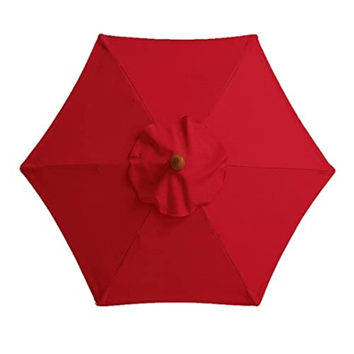 Parasol De Repuesto para Sombrilla De 6 Costillas ,Impermeable Cubierta de repuesto para sombrilla de patio Toldo para Exteriores Funda De Sombrilla d