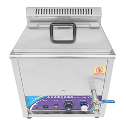 Freidora de Gas Comercial, freidora de Acero Inoxidable Resistente con Sistema de Drenaje, Control de Temperatura 50-300 ℃, para Puestos de Comida ráp en oferta