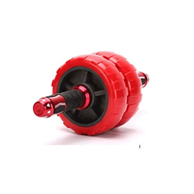 FMOPQ Resistente Sin Ruido Silencioso Multifuncional Fitness Ejercicio Doble dominal Muscle Wheel