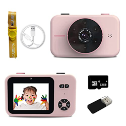 Cámara digital para niños con pantalla grande de 2,4 pulgadas, 1080P HD, con tarjeta SD de 32 GB, USB, recargable, para niños de 3 a 10 años, juguete  precio
