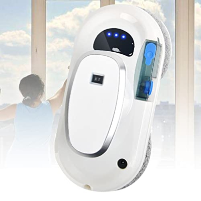 Samnuerly Robot Aspirador de Vidrio de Ventana Inteligente, Limpiador de Ventanas Seguro para el hogar adsorción súper Fuerte, Robot de Limpieza Intel