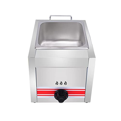 Freidora de Gas Profesional, freidora Profunda de Acero Inoxidable para Cocina Familiar de encimera de Restaurante Comercial