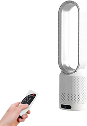 WHFTD Ventilador De Torre con Control Remoto,Purificador De Aire De 8 Velocidades,Ventilador Sin Aspas,Ventilador De Pie De Enfriamiento,Oscilación De en oferta