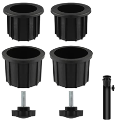 TOYMIS 2 Juegos Accesorios de Paraguas de Patio, Soporte de Poste de Paraguas Hole Plug Perilla de Sujeción, Apto para Postes de 2.17 Pulgadas para Te características