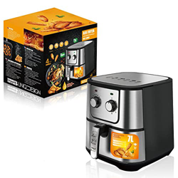 Freidora De Aire De 7,3 Cuartos De Galón,Freidora De Aire Doméstica Grande, Horno De Acero Inoxidable, Cocina Sin Aceite Saludable 1800,Operación De P en oferta