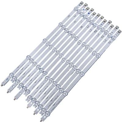PEXE 12 Piezas/Lote LED42M3500PDE 42E380S TV LCD Barra de retroiluminación 691 6L-1120A 1121A 1122A 1123A L1 + R2 = 83 CM Compatible for Konka Luz