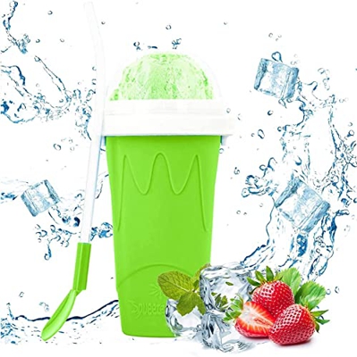 DCLINA Taza de máquina para hacer granizado, taza mágica de batidos congelados rápidos con regalos creativos suaves e indeformables para niños