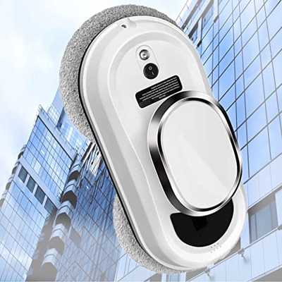 Samnuerly Robot Limpiador de Ventanas, Limpieza por adsorción al vacío, economía anticaída de 5 Pliegues, Robot de Limpieza de Vidrio con Control Remo
