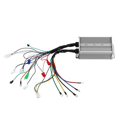 Keenso Controlador de Motor sin Escobillas 48V 60V 1500W, Controlador de Motor Bldc para Bicicleta Eléctrica