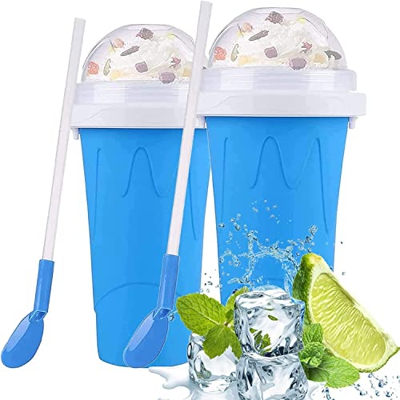 DCLINA Frozen Magic Slush Cup Slushy Cup - Taza para hacer granizados, fácil de usar y reutilizable, regalos creativos para niños