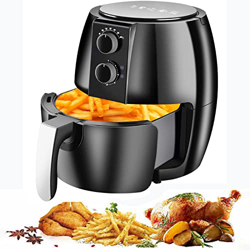 CALANDIS Freidora De Aire Portátil para El Hogar, Horno Combinado De Freidora De Aire De Gran Capacidad De 4.2QT, Utensilios De Cocina Saludables Sin  características