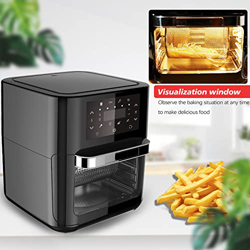 CALANDIS Combo De Horno De Freidora De Aire, Freidora Sin Aceite Saludable De 12.7 Cuartos para El Hogar Grande con Ocho Funciones Preestablecidas, Pa precio