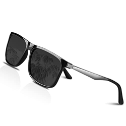 CHEREEKI Gafas de sol Hombre Polarizadas Mujer Gafas Sol Retro Clásico 100% UV400 Protección Super Ligero Marco Aviador Golf Pesca Conducción Aire Lib características