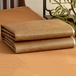 Ledpower Cool Summer Sleeping Mats, Colchones de Bambú de Doble Cara Que No Dañan la Piel, Estera de Ratán Plegable Transpirable, Hecha a Mano/a/200 * precio