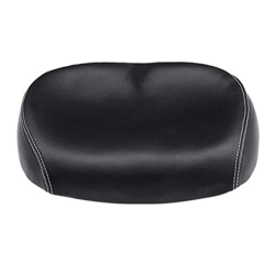 sillín de bicicleta de montaña Asiento de la bicicleta del camino de MTB montar de la bici respirable cómodo el ancho del cojín amortiguador del sillí en oferta