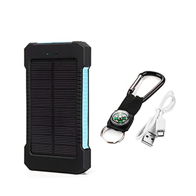 Banco de energía Banco de energía 20000 mah Banco de energía Solar Cargador de teléfono portátil led Banco de energía de Viaje al Aire Libre Adecuado 
