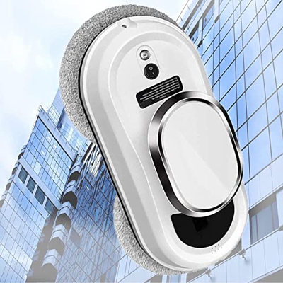 Samnuerly Robot Limpiador de Ventanas, Limpieza por adsorción al vacío, economía anticaída de 5 Pliegues, Robot de Limpieza de Vidrio con Control Remo