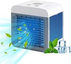 YUELEI- Refrigerador de aire personal, aire acondicionado portátil 3 en 1, aire acondicionado ventilador de aire evaporativo, ventilador, purificador, precio