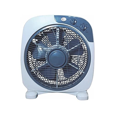 Ventilador Silencioso con Temporizador para Mesa o Suelo 30cm de 5 Aspas 3 Velocidades Rejilla Giratoria S-12BF