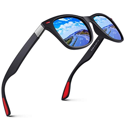 GQUEEN Gafas de Sol Polarizadas para Hombre y Mujer, Rectangulares, Ligeras, 100% Protección UV