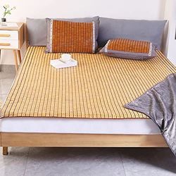 Ledpower Estera de Verano de Bambú Mahjong Plegable Estera de Bambú de Carbonización de Alta Temperatura Transpirable Y Agradable a la Piel, Fácil de  características