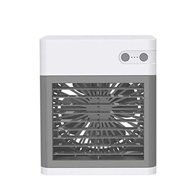 YUELEI- Acondicionador de aire acondicionado Aire acondicionado portátil, 3 velocidades Ventilador de enfriamiento de escritorio USB, batería de litio