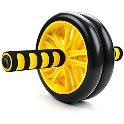 FMOPQ Rueda Muscular dominal, Rueda de Rodillos Ejercicio dominal para Equipos de Fitness de Gimnasio en casa