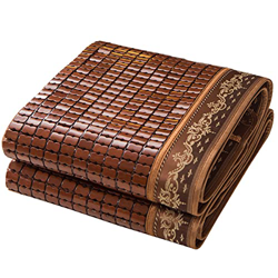 Ledpower Estera de Dormir de Bambú de Verano, Colchoneta de Cama de Enfriamiento de Mahjong Carbonizado Plegable, Colchones de Aire Acondicionado para en oferta