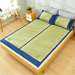 Ledpower Colchoneta de Bambú para Dormir de Verano, Colchoneta de Paja Fresca Natural, Colchón Transpirable Refrescante Plegable, Colchoneta de Playa  características