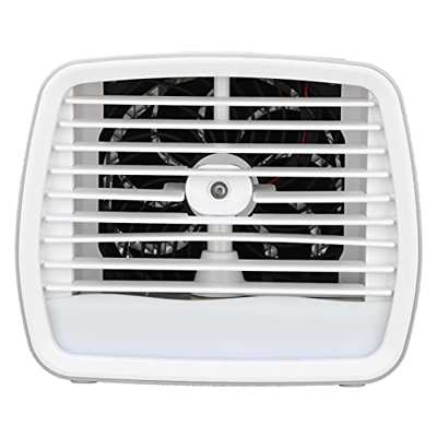 Ventilador de Aire Acondicionado, Mini Enfriador Evaporativo de Luz Portátil Silencioso con Asa con Asa, Aire Acondicionado Personal con Luz LED para 