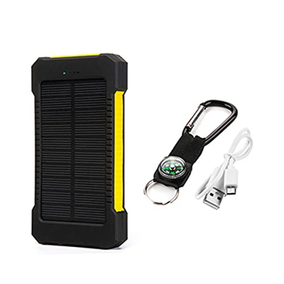 Banco de energía Banco de energía 20000 mah Banco de energía Solar Cargador de teléfono portátil led Banco de energía de Viaje al Aire Libre Adecuado 