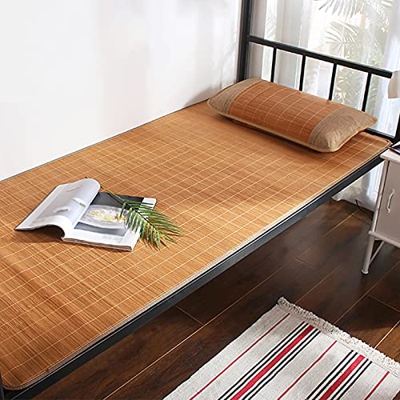 Ledpower Colchoneta de Bambú para Dormir Refrescante de Verano, Suave, Transpirable Y Agradable Al Tacto, Fácil de Limpiar/35 * 1.95M(4.4 * 6.4Ft)