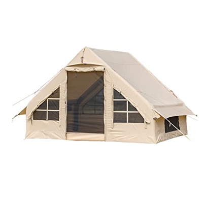 GLWANJG Carpa de yurta de Lujo Toldo Impermeable Grueso Carpa portátil de algodón de Doble Capa Adecuada para 3-4 Personas Equipo de Campamento de Gra