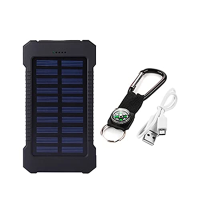 Banco de energía Banco de energía 20000 mah Banco de energía Solar Cargador de teléfono portátil led Banco de energía de Viaje al Aire Libre Adecuado 