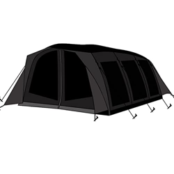 Carpa de túnel grande inflable Engrosada Sombrilla impermeable Carpa de puerta portátil de seis lados Adecuada para equipos de campamento para acampar en oferta