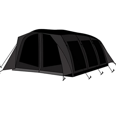 Carpa de túnel grande inflable Engrosada Sombrilla impermeable Carpa de puerta portátil de seis lados Adecuada para equipos de campamento para acampar