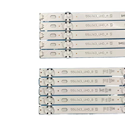 GaYouny Tiras de retroiluminación LED para 55LJ622V 55LJ624V 55LJ6309 barras LED Kit bandas Reglas SSC 55LJ55 FHD A 55UJ63 UHD B Innotek 17Y 55 pulgad precio