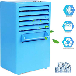 YUELEI- Ventilador de aire acondicionado portátil, refrigerador de aire personal con 3 velocidades 2 modos de pulverización, refrigerador evaporativo  características