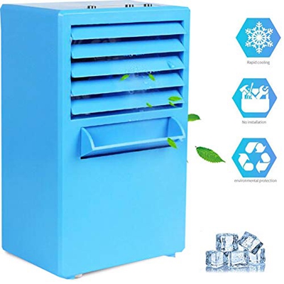YUELEI- Ventilador de aire acondicionado portátil, refrigerador de aire personal con 3 velocidades 2 modos de pulverización, refrigerador evaporativo 