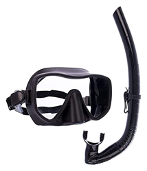 WARRIO Gafas y máscaras de Buceo Goggles Diving Impermeable de Alta definición Diving Snorkel seco Completo se Adapta a la Cara Que Respira cómoda, Ad características