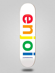 Enjoi monopatín Skate Skateboard Deck Tabla Spectrum White 8.25 precio