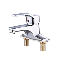 Grifo Mezclador Grifo de Agua Frío y Caliente Lavabo de Cobre Doble Orificio Frío y cálido Lavabo Inodoro doméstico Lavabo Grifo Baño Lavabo Gabinete  características