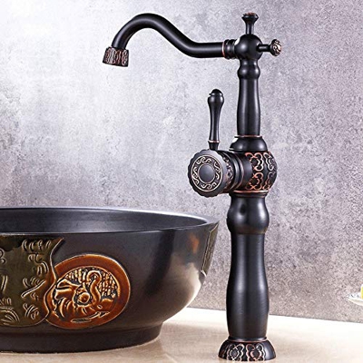 FMOPQ Grifo Mezclador Grifo Mezclador de Cocina Grifo Monomando Caño Giratorio Mezclador de latón Macizo Grifos de baño Grifos Grifos de latón Antiguo