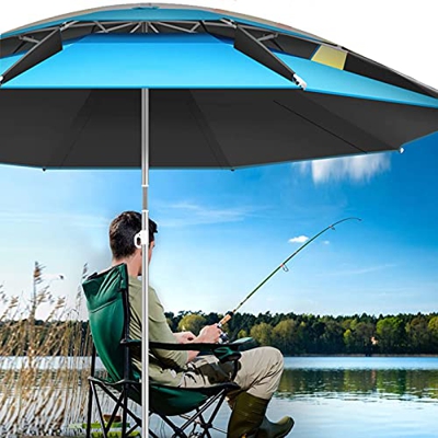 Sombrilla de pesca Sombrilla portátil para exteriores Sombrilla grande a prueba de viento Protector solar Sunbrella Ideal para sombrilla de playa Disp