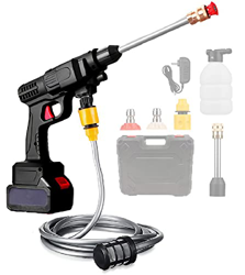 Pistola de Alta Presión Hidrolimpiadora, Pistola Limpiadora con 45 Minutos de autonomía, Kit de Boquillas y Maletín de Transporte, Recargable Sin Cabl precio