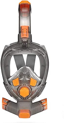 Máscara de esnórquel de cara completa Máscaras de buceo plegables Buceo de cara completa para jóvenes adultos Gafas antivaho Bajo el agua Vista amplia