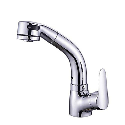 FMOPQ Grifo Mezclador de Cobre para baño, Grifo multifunción para Lavabo de Ducha, Grifo de Lavabo retráctil, Grifo de Agua fría y Caliente