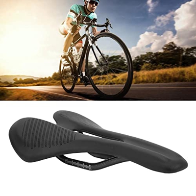 Serlium Asiento de Bicicleta, Impermeable, cómodo, Hueco, Transpirable, Asiento de Bicicleta para Ciclismo para Hombres y Mujeres, sillín de Bicicleta