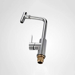 Grifo mezclador Rotación universal de 360 ​​​​grados Grifo de agua de utilidad creativa Cocina simple Grifo de agua fría y caliente de cobre de un sol características