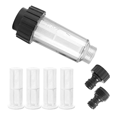 Zhongtou Filtro de Agua Hidrolimpiadora Incluye con 4 Inserto de Filtro y 2 Rápidos Adaptadores Filtro de Agua para Lavadora a Presión, para Todas Las
